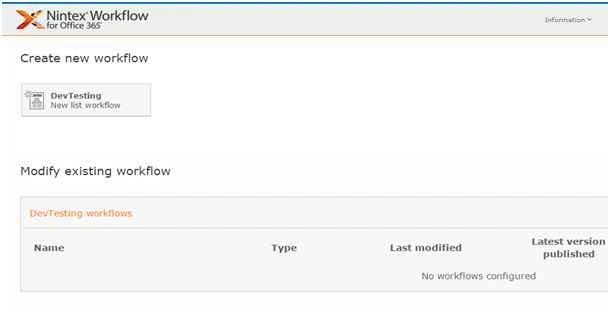 create a new workflow