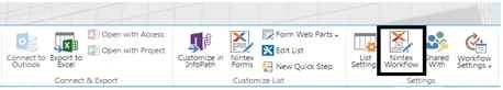 click on Nintex Workflows