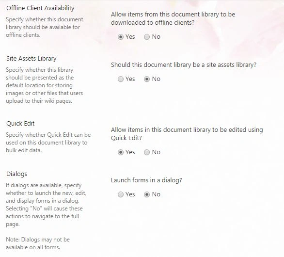 site assets library