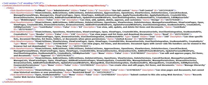 XML Outpot