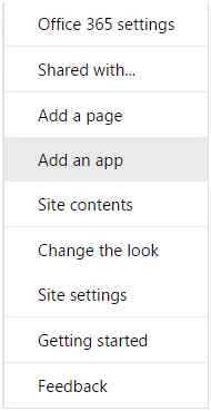 Site settings
