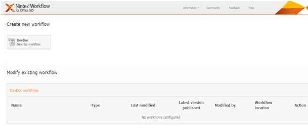 Create new workflow