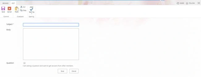 Open Discussion board