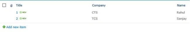 Employee list