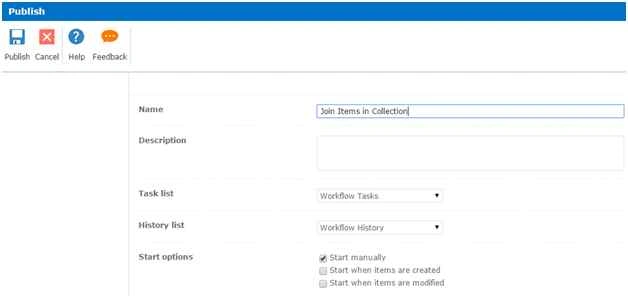 Click on Publish