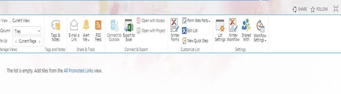 All Promoted Links View