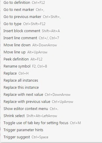 Commands
