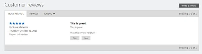 custom review