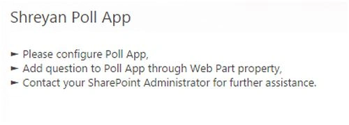 configure poll app