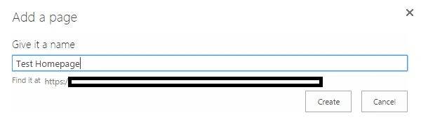 Give a name to your page