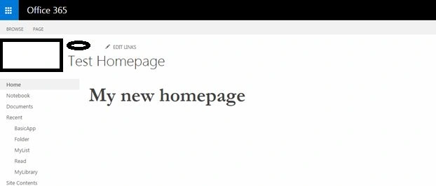 my new home page