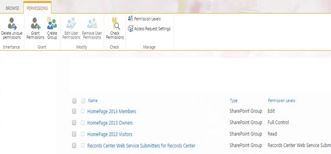 permissions