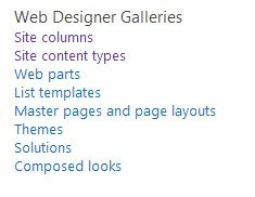 Site Settings in SharePoint