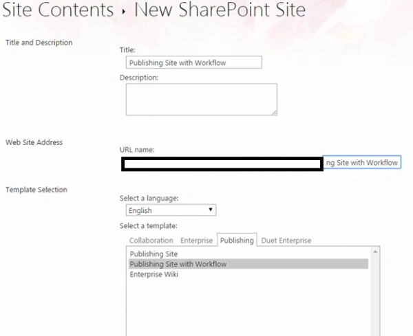site content