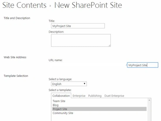 site contents