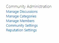 community adminstration
