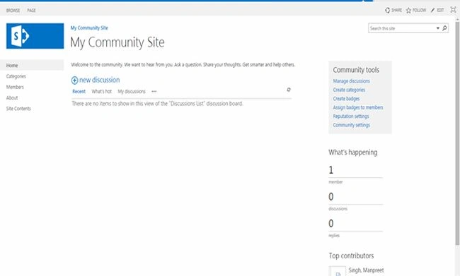 my community site