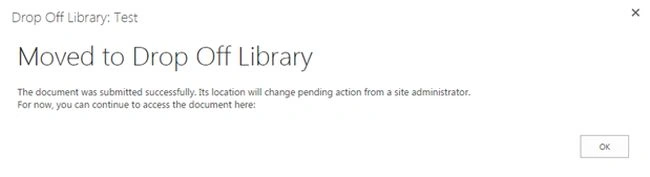 move to drop off library