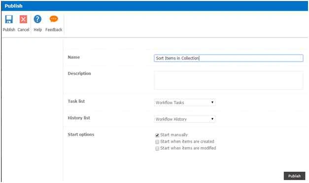 Click on Publish