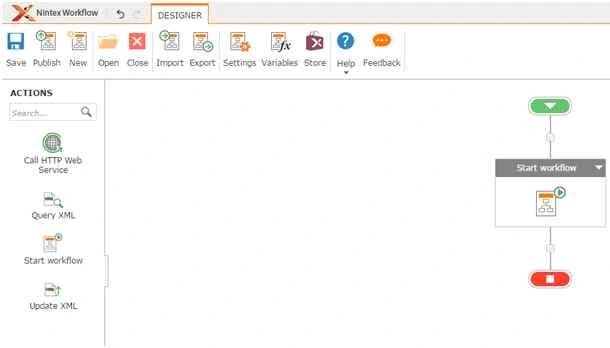 Start workflow