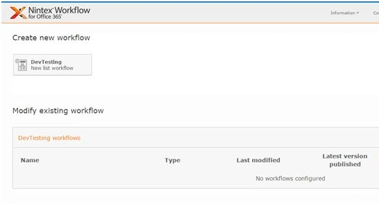Create new workflow