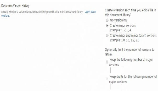 document version history