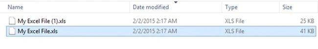 excel file