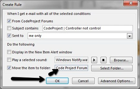 Move Mails from Inbox To Other Folder