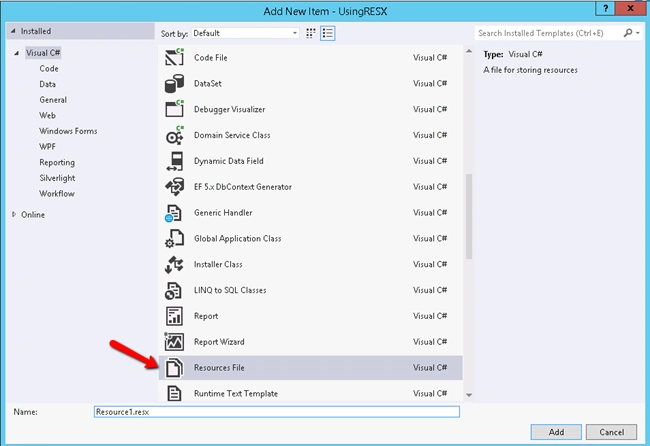 Resource file