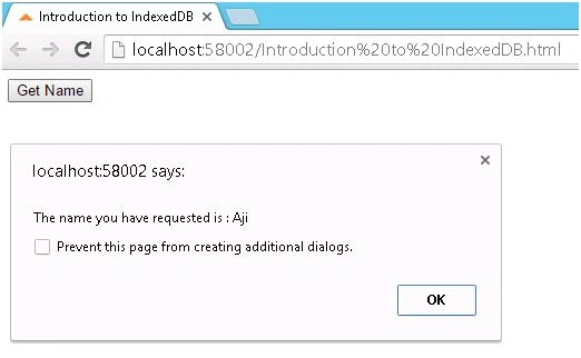 IndexedDB Get The Data With Key