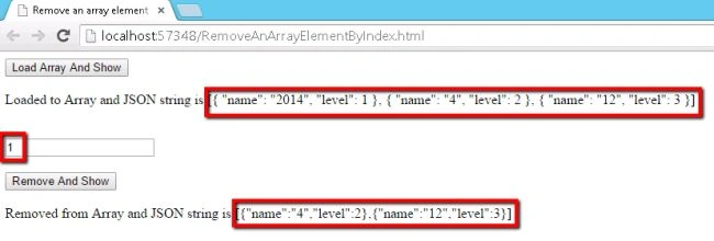add array and show