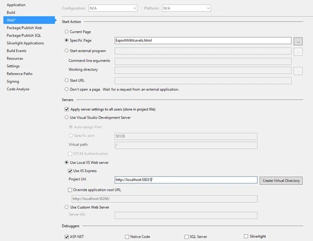 Use local IIS server