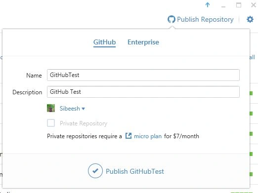 click publish