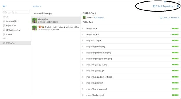 Publish repository
