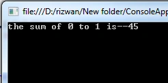 sum output