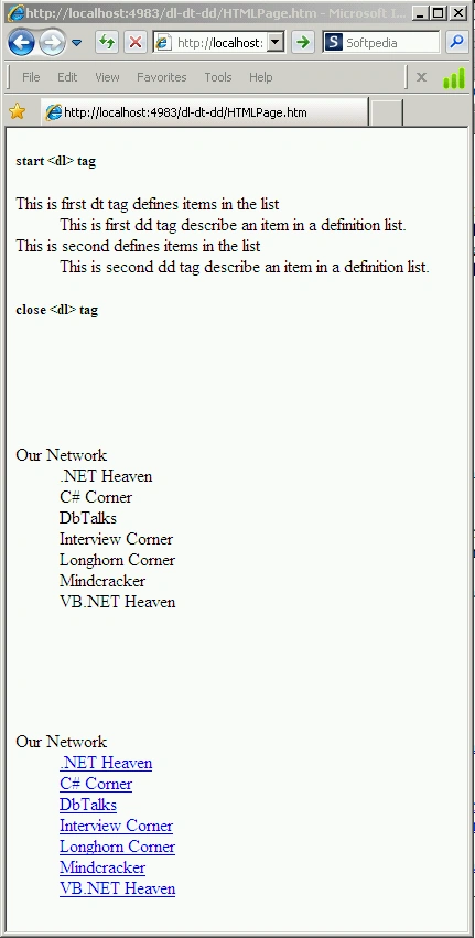 dl,dt,dd tag dl,dt,dd tag