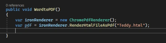 Word File to PDF Using C# dll