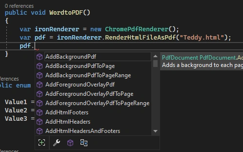 Word File to PDF Using C# dll