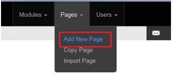 Add new page