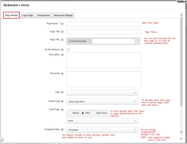 Page Details
