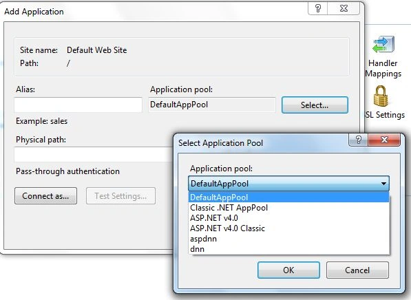 Default app pool