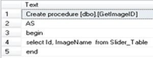 create procedure