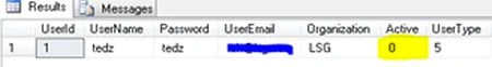 user id after update