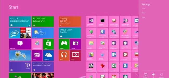 Start Screen for instance