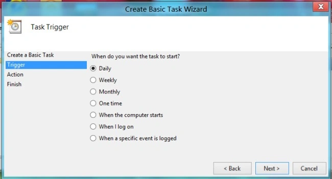 Next button