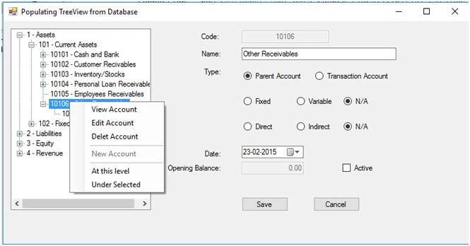 View Account
