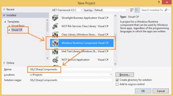windows runtime component