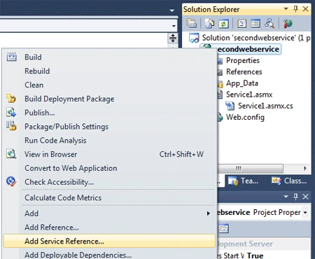 calling web service into another web service