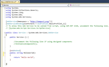 creating web services