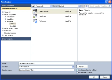 dataview in f#